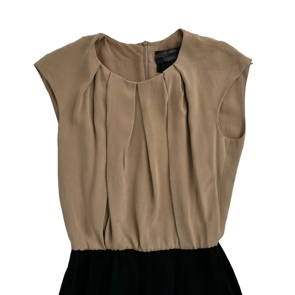 MAX MARA PIANOFORTE COLLECTION PURE SILK EVENING JUMPSUIT OVERALL NEW WOMEN Sz 8 - Picture 6 of 16